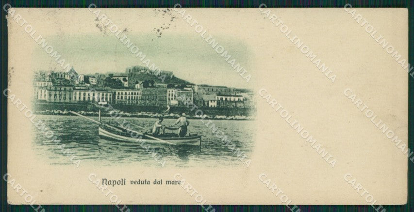Napoli Città Barca Mini cartolina KV3543 – fronte