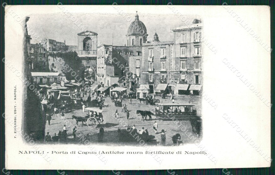 Napoli Città Tram cartolina KV3555 – fronte