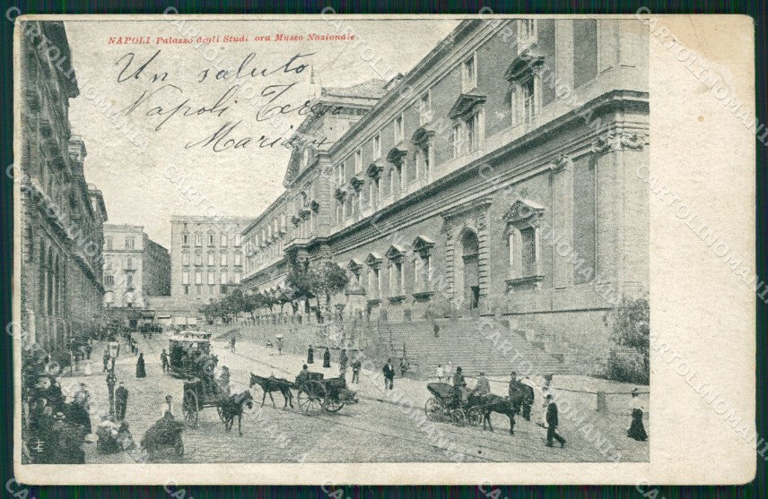 Napoli Città Carrozze cartolina KV3559 – fronte