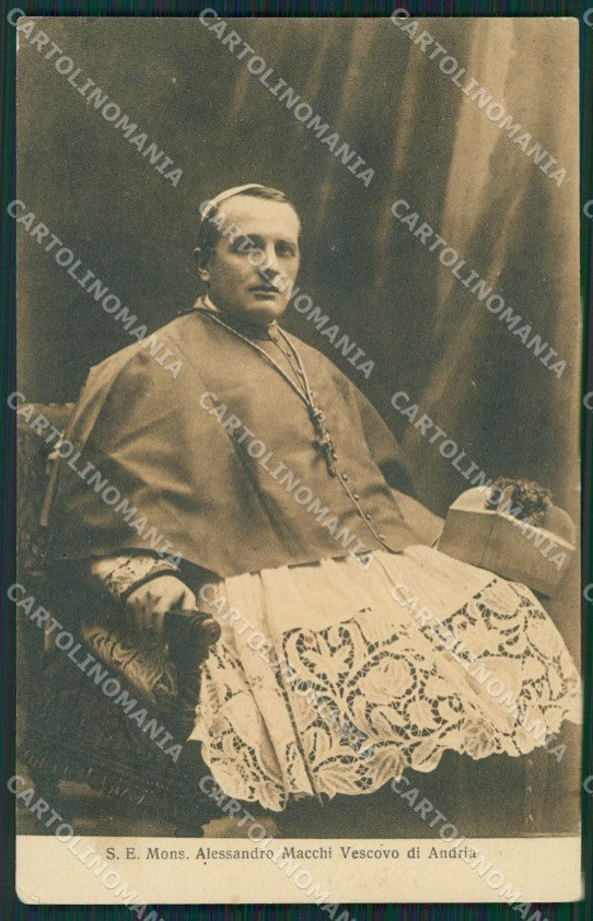 Bari Barletta Andria Vescovo cartolina KV3561 – fronte