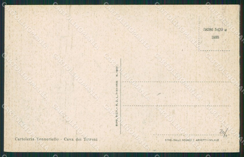 Salerno Cava dè Tirreni cartolina KV3583 – retro