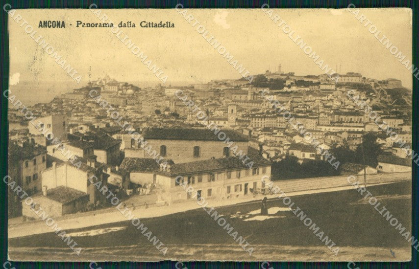Ancona Città ABRASA STRAPPO cartolina KV3592 – fronte