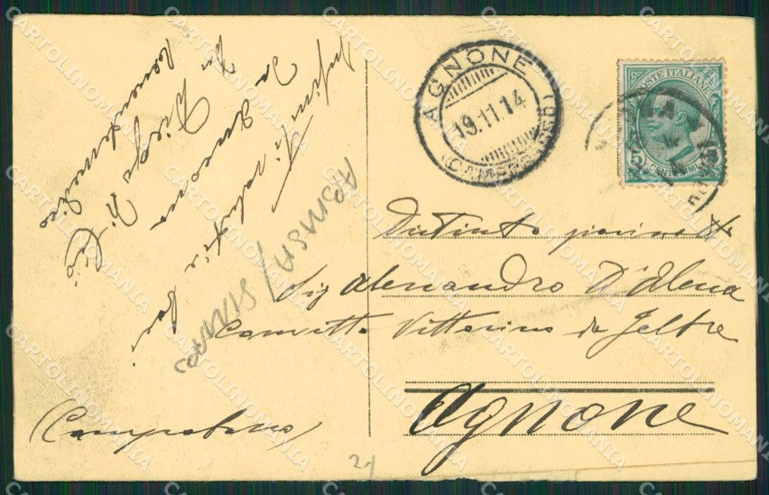 Ancona Città ABRASA STRAPPO cartolina KV3592 – retro