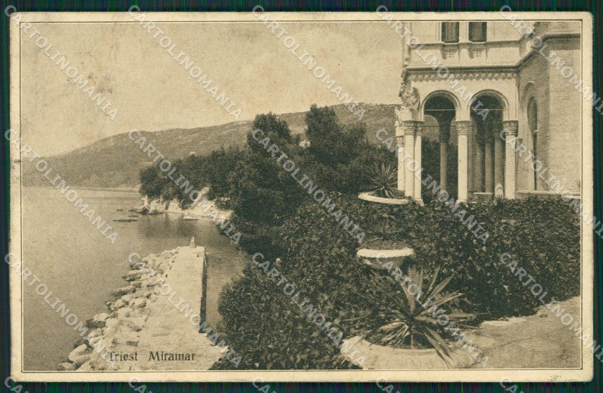Trieste Città PIEGHINE cartolina KV3617 – fronte