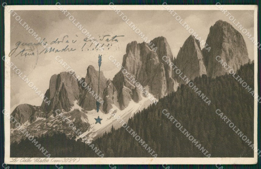 Bolzano Odle Rifugio Cisles cartolina KV3622 – fronte