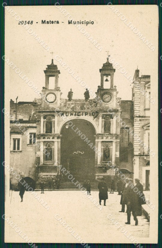 Matera Città Municipio SCOLLATA cartolina KV3650 – fronte