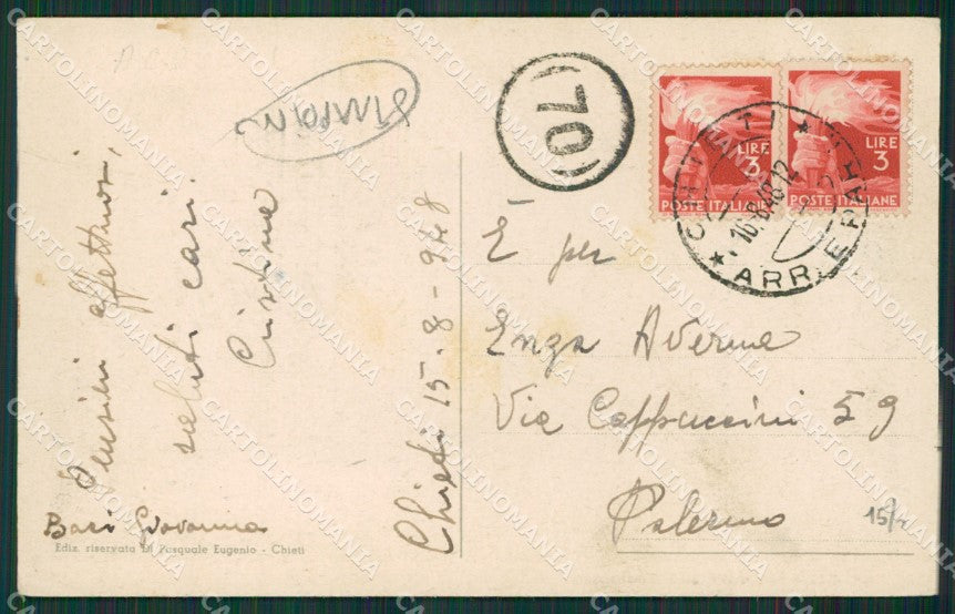 Chieti Città Università STRAPPINO cartolina KV3658 – retro