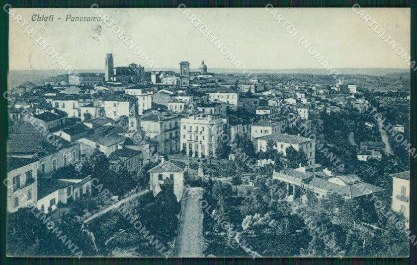 Chieti Città RIFILATA cartolina KV3668 – fronte