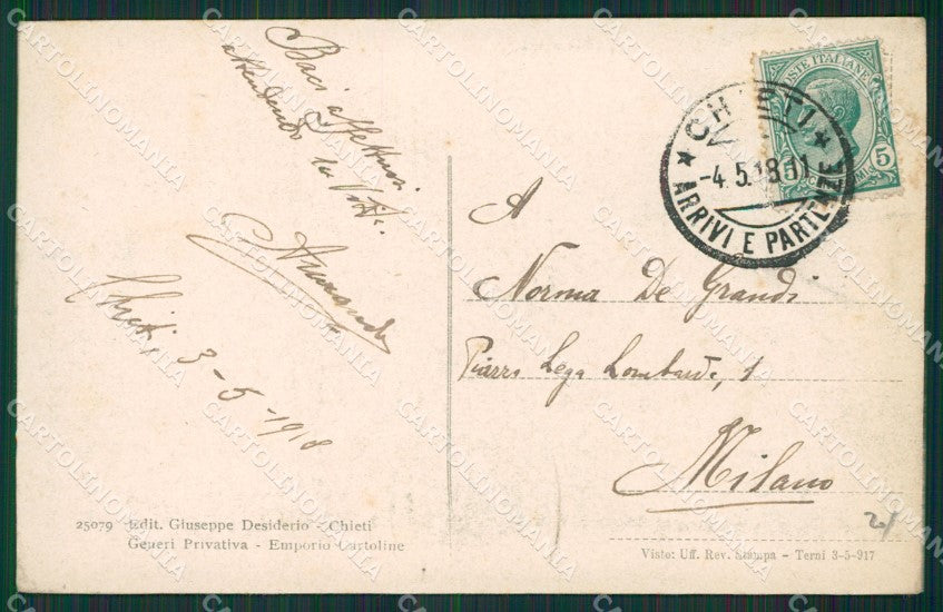 Chieti Città cartolina KV3673 – retro