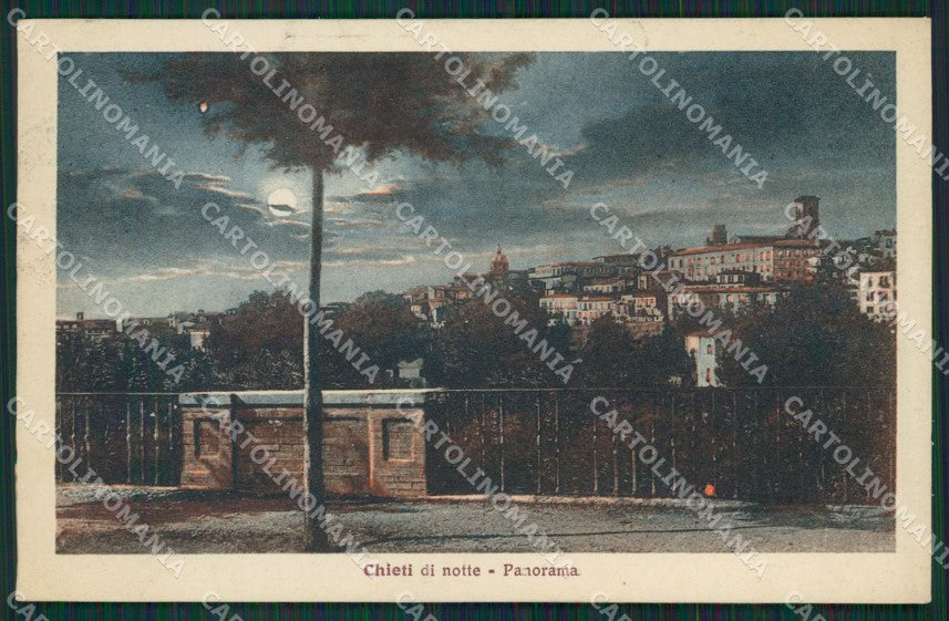 Chieti Città Chiaro di Luna cartolina KV3685 – fronte