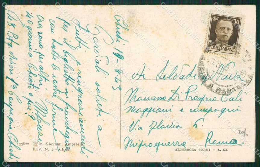 Chieti Città cartolina KV3686 – retro