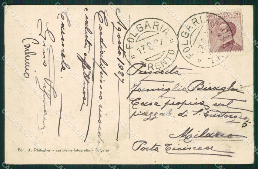Trento Folgaria cartolina KV3743 – retro