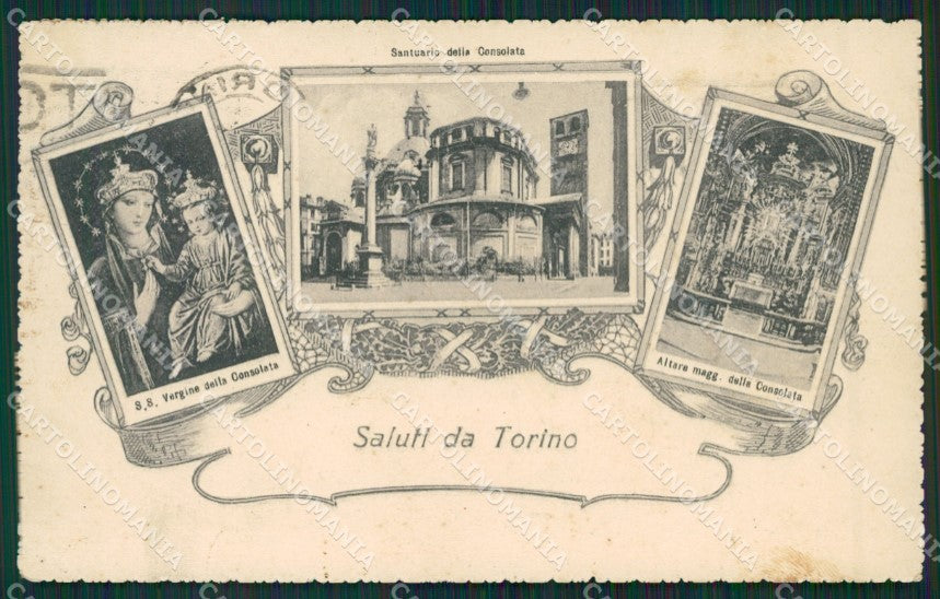 Torino Città Saluti da PIEGHINA cartolina KV3748 – fronte