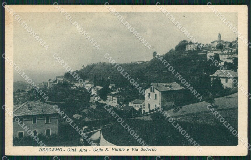 Bergamo Colle San Vigilio cartolina KV3750 – fronte