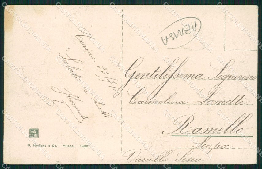 Torino Città ABRASA cartolina KV3762 – retro