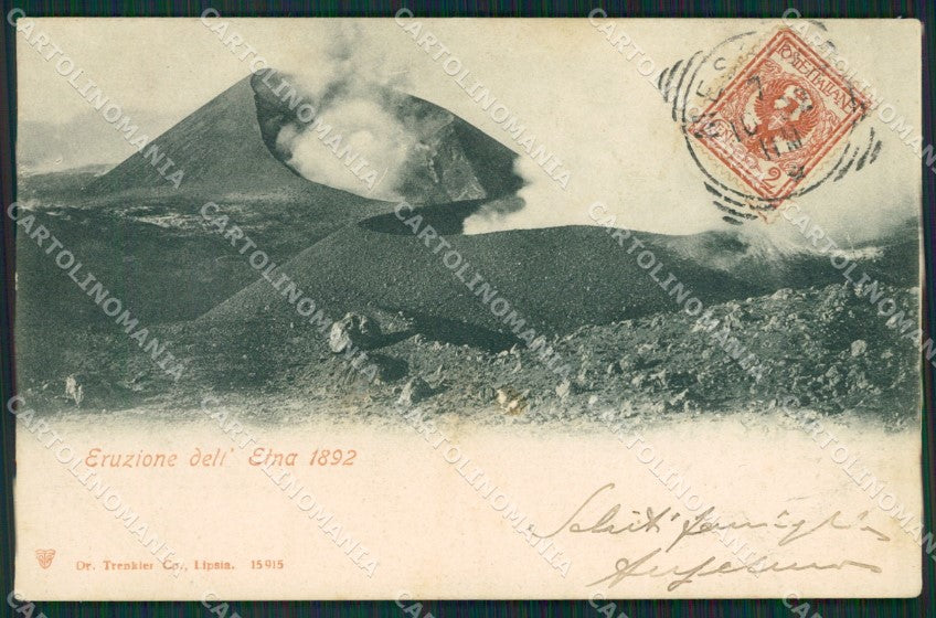 Catania Eruzione Etna cartolina KV3772 – fronte
