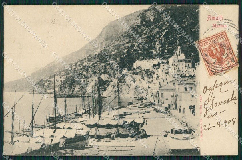 Salerno Amalfi cartolina KV3773 – fronte