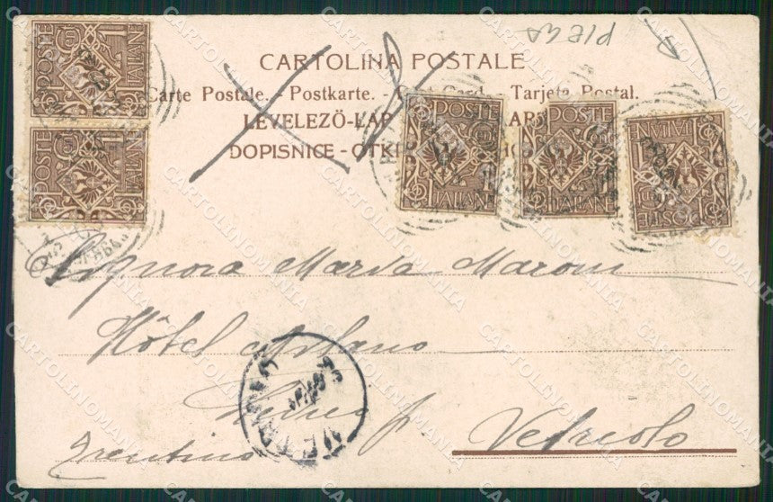 Bergamo San Pellegrino PIEGA cartolina KV3774 – retro