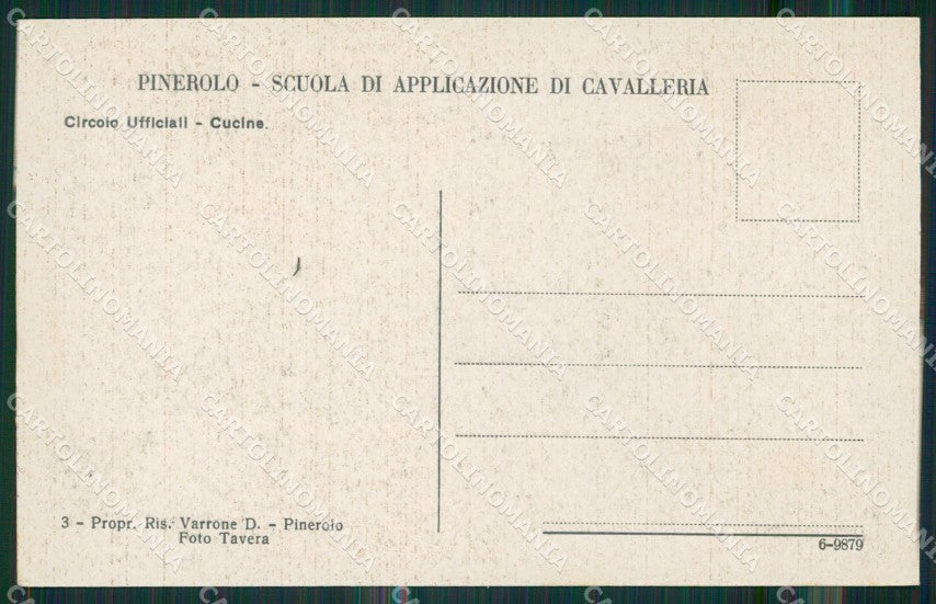 Torino Pinerolo Caserma cartolina KV3777 – retro