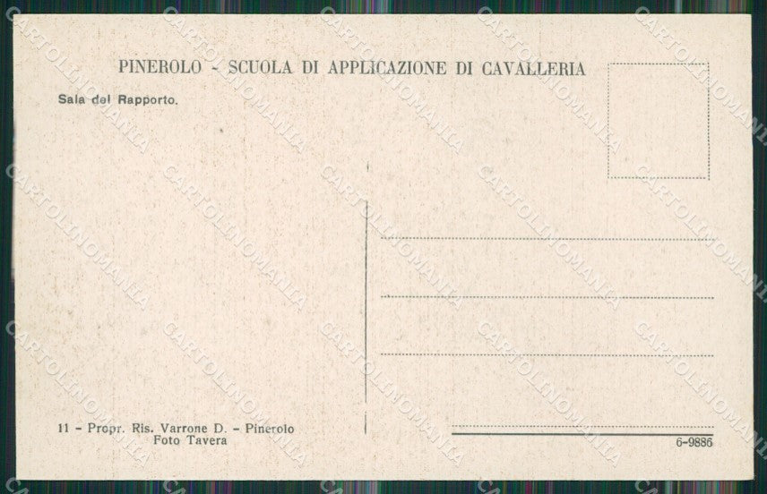 Torino Pinerolo Caserma cartolina KV3782 – retro