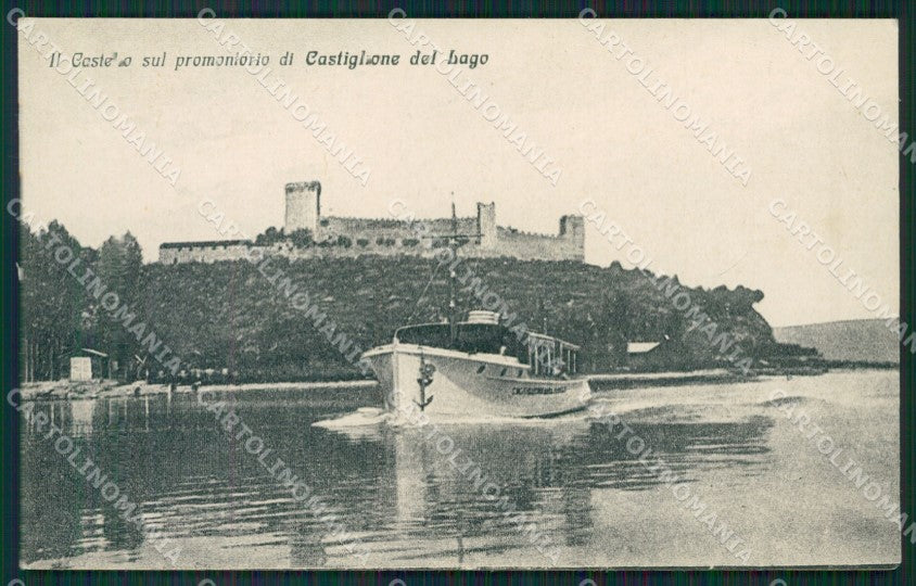 Perugia Castiglione del Lago Battello cartolina KV3808 – fronte