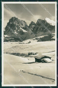 Bolzano Castelrotto Alpe di Siusi Rifugio Boccia Nevicata Foto cartolina KV3855 – fronte