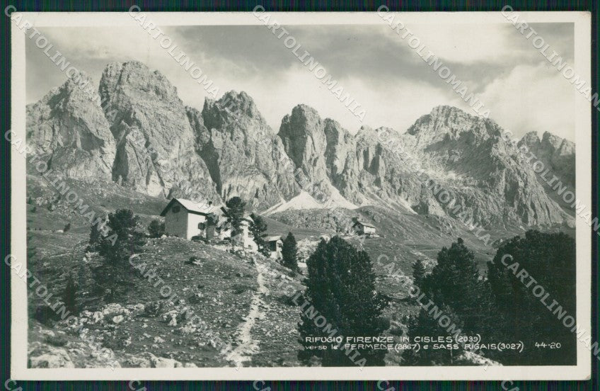 Bolzano Santa Cristina Valgardena Rifugio Firenze Cai Foto cartolina KV3858 – fronte
