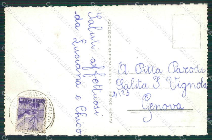 Bolzano Rio di Pusteria PIEGHINA Foto cartolina KV3861 – retro