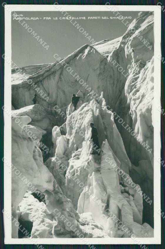 Trento Marmolada Ghiacciaio Alpinismo Foto cartolina KV3869 – fronte