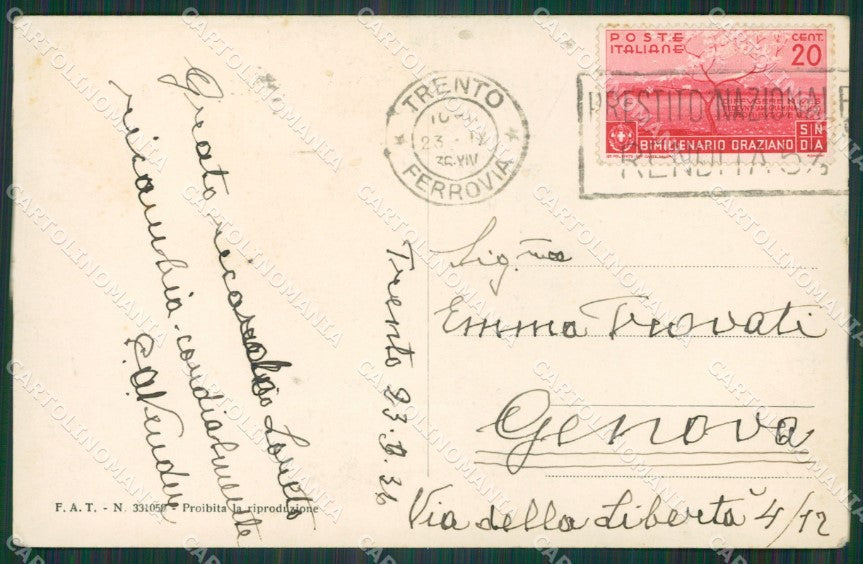 Trento Pinzolo Madonna di Campiglio Foto cartolina KV3873 – retro