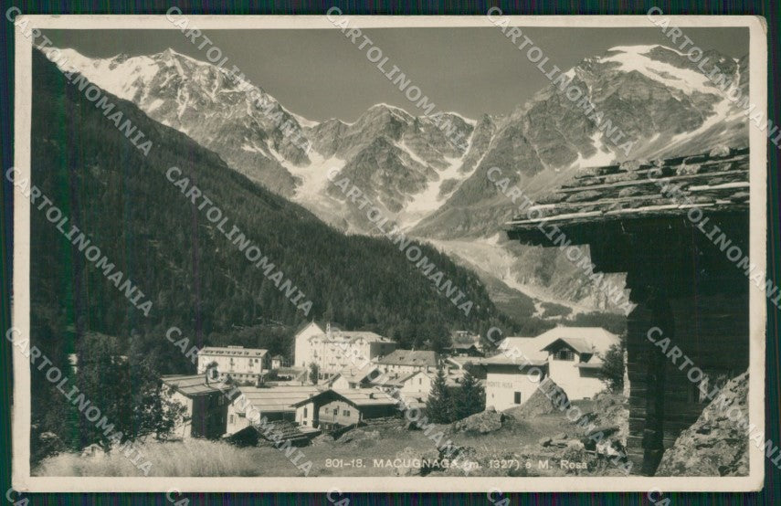 Verbania Macugnaga Monte Rosa Foto cartolina KV3875 – fronte