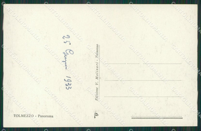 Udine Tolmezzo Foto cartolina KV3877 – retro