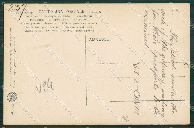 Perugia Città Arco di Porta Santa Susanna NPG Foto cartolina KV3883 – retro