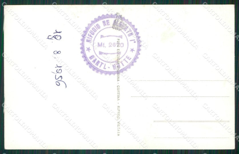 Bolzano Torri Vajolet Rifugio Alberto I° Foto cartolina KV3901 – retro