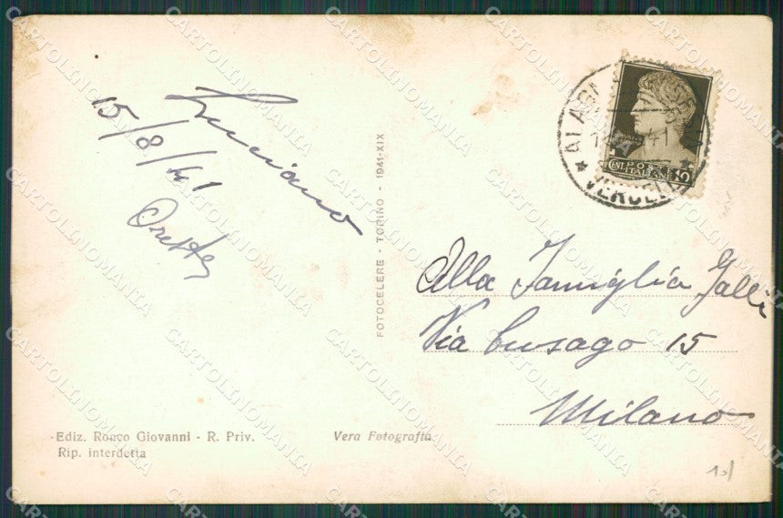 Vercelli Riva Valdobbia Foto cartolina KV3905 – retro