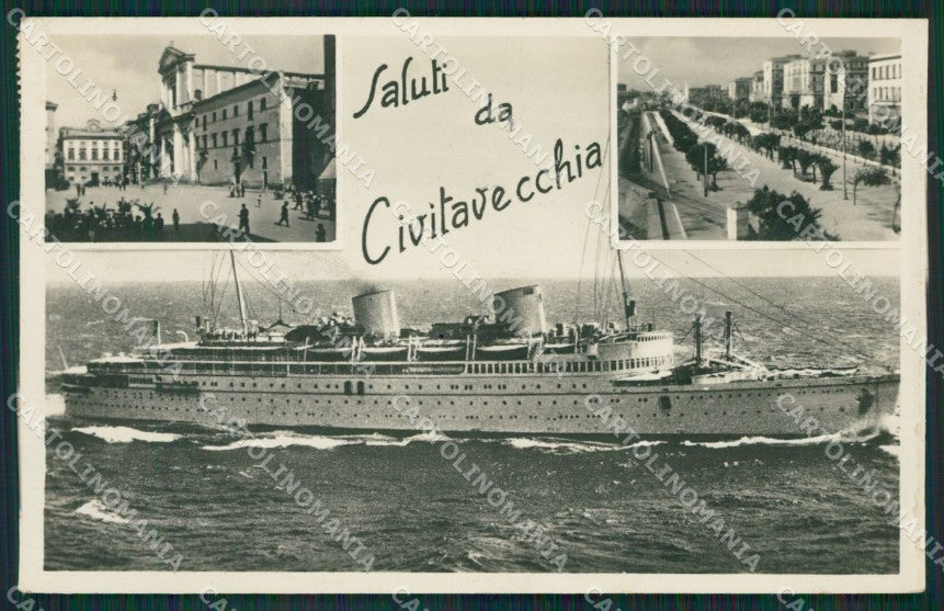 Roma Civitavecchia Saluti da Nave Foto cartolina KV3921 – fronte