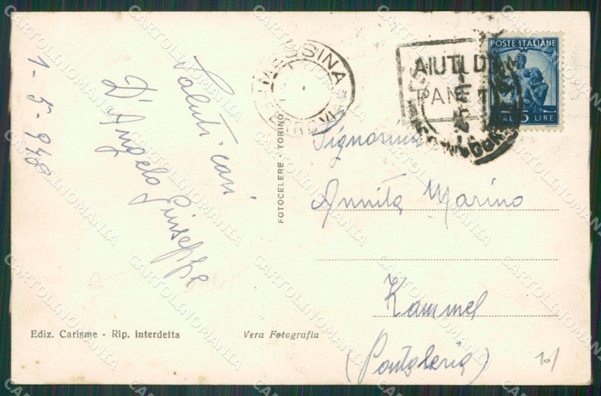 Messina Città Foto cartolina KV3924 – retro