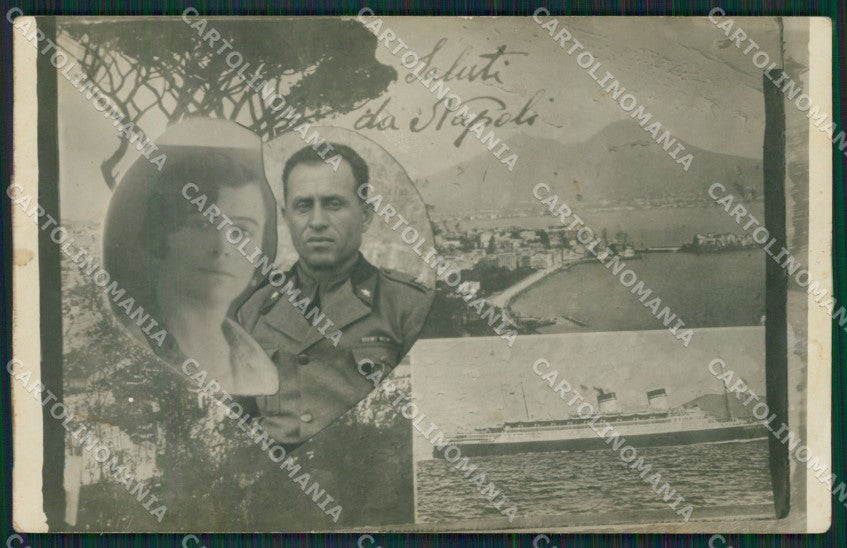 Napoli Città Saluti da Militari Foto cartolina KV3931 – fronte