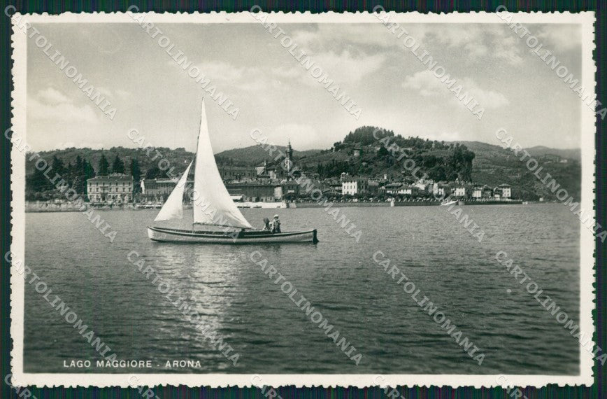 Novara Arona Barca Foto cartolina KV3932 – fronte