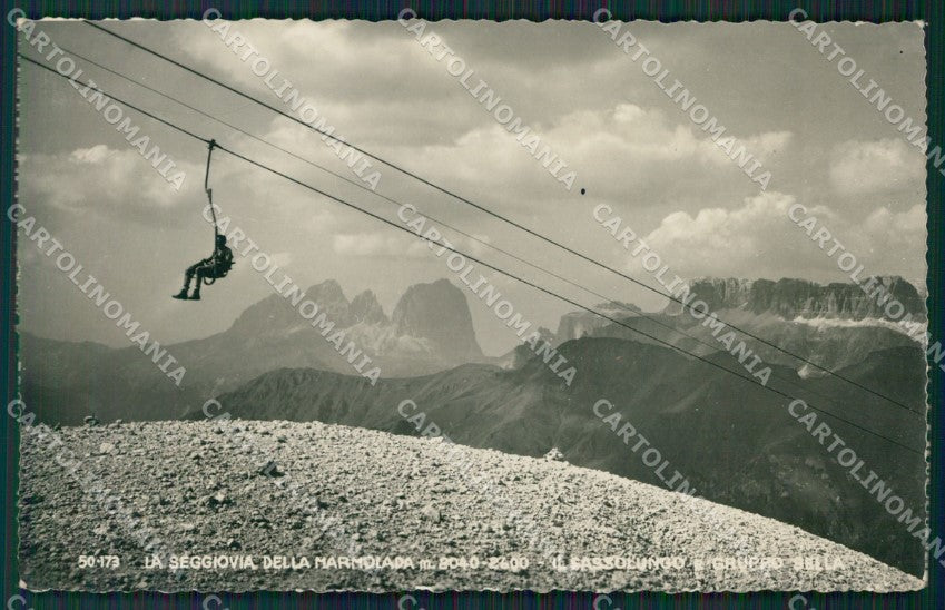Trento Marmolada Seggiovia Foto cartolina KV3946 – fronte