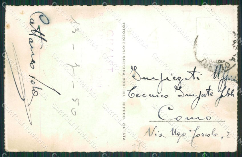 Trento Marmolada Seggiovia Foto cartolina KV3946 – retro