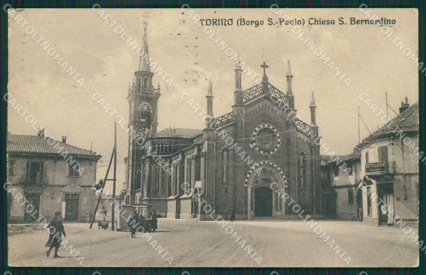 Torino Borgo San Paolo PIEGATA cartolina KV3984 – fronte