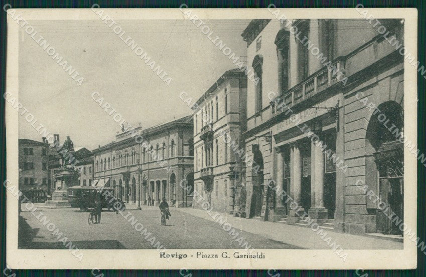 Rovigo Città Auto PIEGATA cartolina KV3994 – fronte