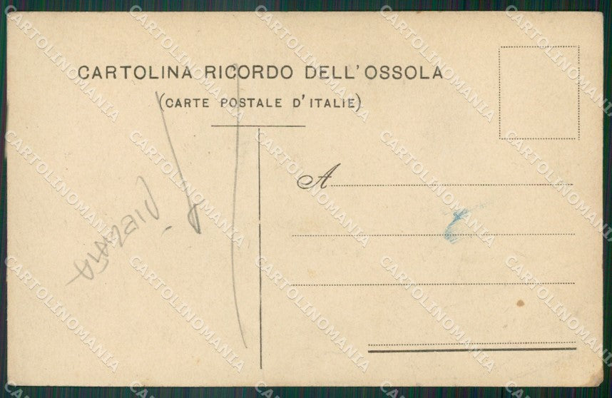Verbania Riale Costumi PIEGATA cartolina KV4007 – retro