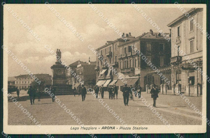 Novara Arona PIEGA cartolina KV4014 – fronte