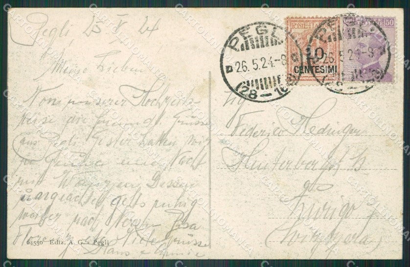 Genova Pegli cartolina KV4037 – retro