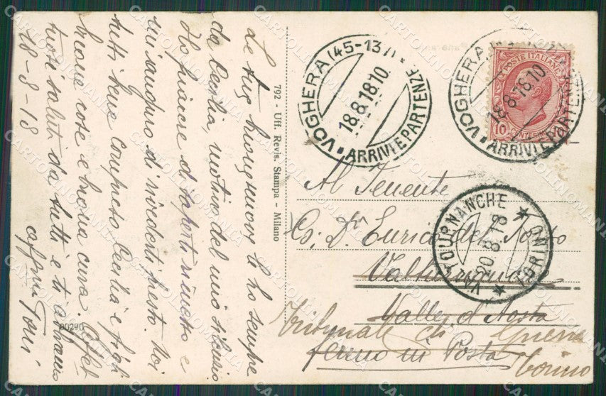 Pavia Voghera cartolina KV4048 – retro