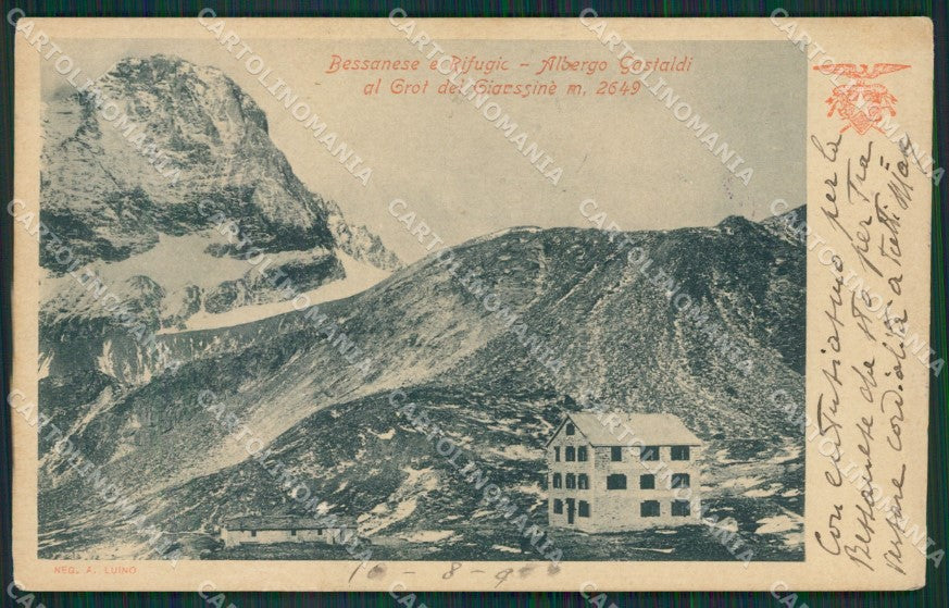 Torino Rifugio Gastaldi STRAPPINO cartolina KV4049 – fronte