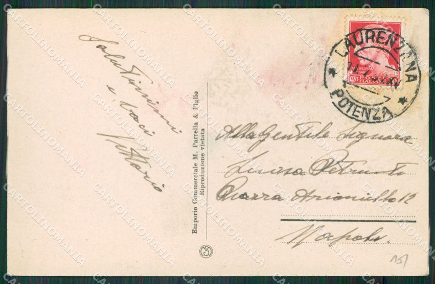 Potenza Laurenzana cartolina KV4068 – retro