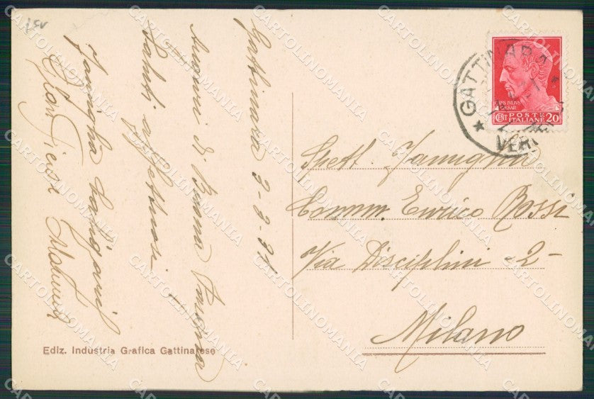 Vercelli Gattinara cartolina KV4081 – retro
